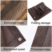 JIANFEI 99% Balcone Frangivista Telo Privacy, Crittografia All'aperto HDPE Anti-UV Schermo, Giardino Recinzione A Prova di Vento Copertina, Personalizzabile (Color : Brown, Size : 2x5m)