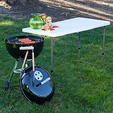Nestling® Tavolo pieghevole multifunzionale portatile per campeggio, tavolo da pranzo, per attività all'aria aperta, picnic, barbecue, feste in giardino, bagagliaio auto guida, tavolo da 1,2 m