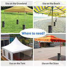 ValueHall Sacchi di Sabbia per Gazebo 4 Pezzi Zavorre per Gazebo per Fissaggio Stabilizzazione di Tettoia Tenda da Sole Rifugio Esterno Tendone V7059B