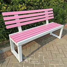 GaoF Terrazza Parco panchina da Giardino Centro Commerciale Resto Fila sedie, Sedile da Esterno in Legno massello Sedile Panca in Metallo per 2-3 Persone, Sedia Portico Resistente alle