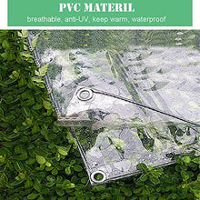 Noble Createaprototype Telone Impermeabile per Esterno Trasparente, Tela Cerata in Polietilene 0,3 MM,Telo con Occhielli per mobili da Giardino, Piscina, Auto, Camion, Telo di Protezione antistrappo