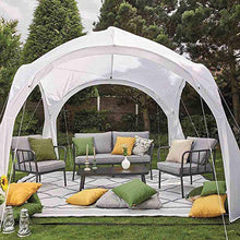 Siena Garden Gazebo Roma, Tenda per Eventi, 3,2 x 3,2 m con Struttura in Fibra di Vetro, Colore Bianco