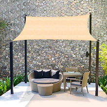 Duerer Vela Ombreggiante 3x4M Rettangolo, Protezione UV 95%, 185GSM Tenda a Vela per Patio, Giardino, Pergola, Backyard, Outdoor Facility & Activities -Beige