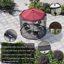 Ombrellone Copertura dell'ombrello Zanzariera Schermo, schermo all'aperto giardino Ombrellone Tavolo Ombrellone zanzara copertura della rete Bug Rete di copertura for Patio Tavolo ombrellone Deck