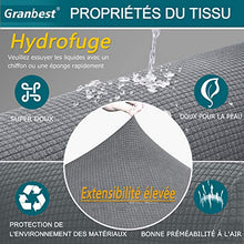Granbest - Copridivano impermeabile a 2 posti per divano estensibile Jacquard per soggiorno (2 posti, grigio chiaro)