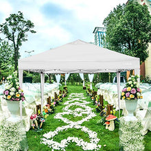 COBIZI Gazebo da Giardino 3 x 3 m Gazebo Pieghevole Impermeabile, con 4 pareti Laterali e Gambe Regolabili e Finestra per Giardino, per Giardino, Picnic, Spiagge, Feste, attività all'Aperto(Bianco)
