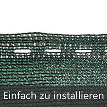Aufun Ombreggiante Telone Rete Frangivista Balcone in HDPE 150 g/m², Antivento Tessuto Anti-UV Protezione Solare per Campo Sportivo, Giardino, Balcone, Verde Scuro, 1 x 50 m (HxL)