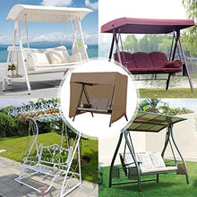 Copertura Altalena, Copertura per Dondolo da Giardino Impermeabile, Copertura Amaca Resistente per Esterni, UV-Resistente Copertura Dondolo Durevole Utilizzate In Giardini Aperti (223*152*183cm,Black)