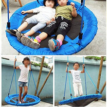 Doppia amaca per 40 bambini, dondolo da interni ed esterni, con cordino regolabile, adatto per bambini adulti e adolescenti (blu)