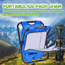 Tavolo da picnic all'aperto Grandi sedie a zaino da 3 in1 per adulti Sgabello da campeggio camuffamento portatile leggero con borsa per ghiaccio Isolamento termico Bag Picnic Borsa da picnic Sgabello