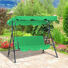 NCONCO - Set di copertura per altalena da patio, impermeabile, per altalena a 3 posti, per giardino, patio, altalena