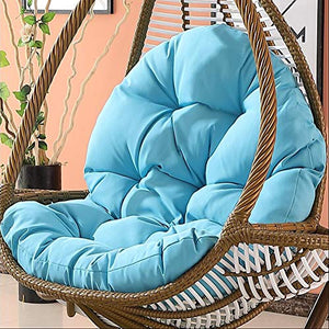 YAYONG Cuscino Sedile Altalena Nest Spesso Impermeabile Lavabile Appeso Egg Hammock Cuscini per Sedie Blu (Solo Cuscino)