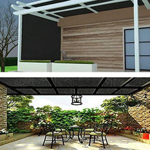 CYY 95% Protezione Solare Rete Ombreggiante,Nero Telo Ombra con Occhielli/Resistente Ai Raggi UV,per Serre Balcone(16x33ft/5x10m)