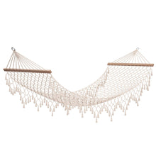 Anten Amaca da Giardino, 200x100CM Amache Cotone, Sedie Sospese, per Campeggio Viaggio, Carico 300KG, con Frange Design