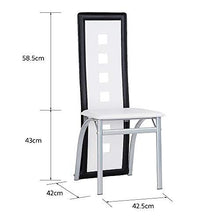 (Set di 2) Sedia da Pranzo Sedie da Cucina con Gambe in 